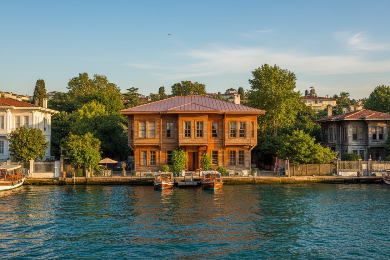 Çengelköy yalısında dik kenetli bakır çatı uygulaması