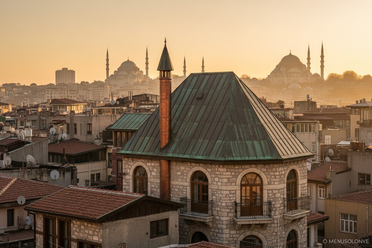 Galata butik otel bakır çatı ve baca kaplama